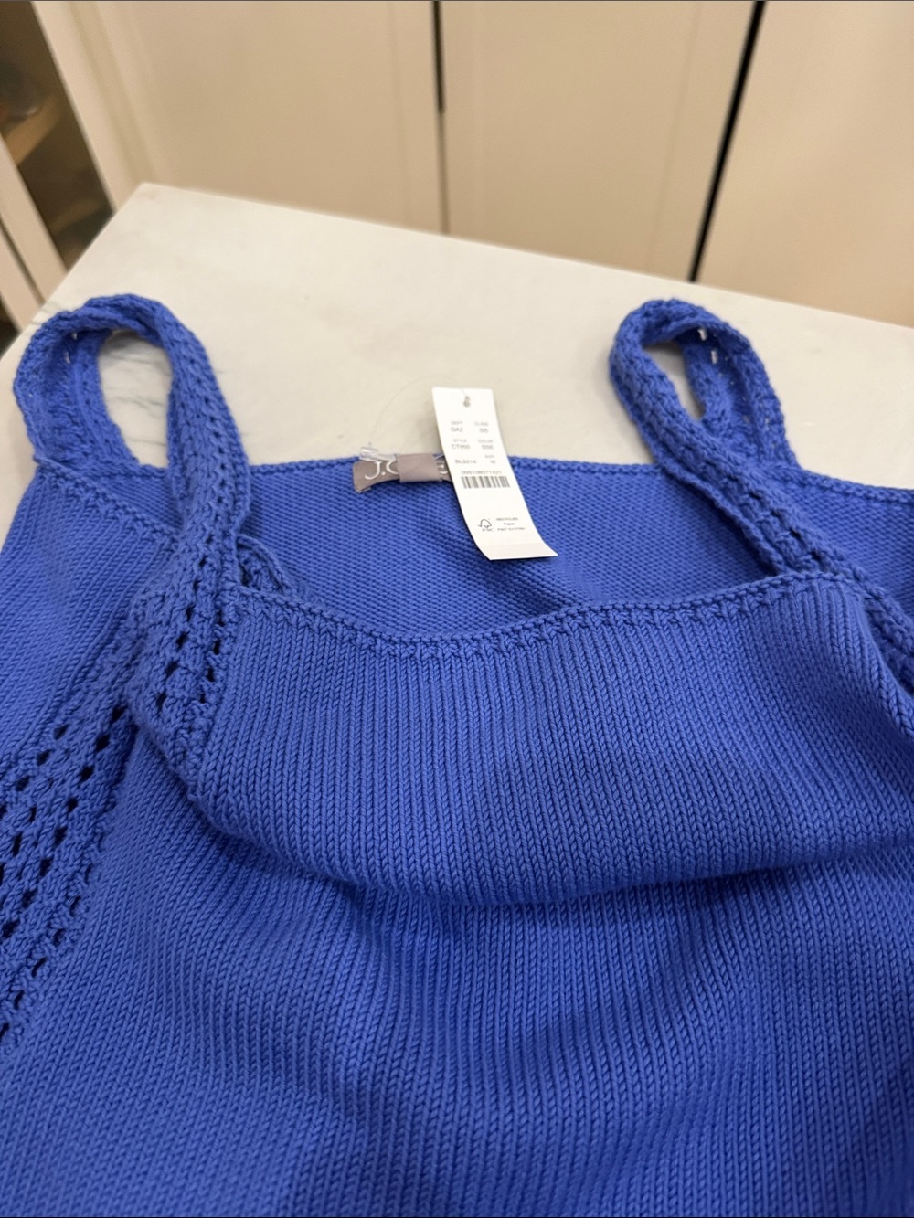 BlueKnit Tank Top - Women's Sleeveless Sweater